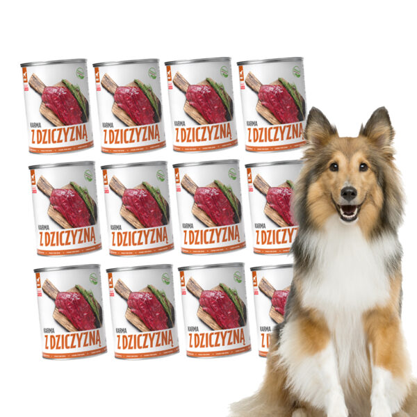 TUF TUF Mokra karma dla psa z dziczyzną 800g x 12szt. - obrazek 2
