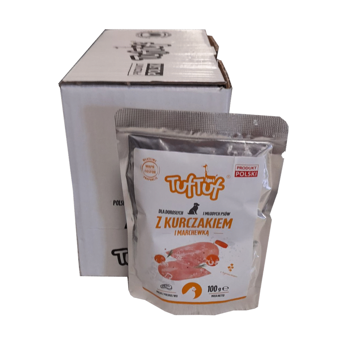 TUF TUF Saszetka kurczak z marchewką 100 g x 10 szt.