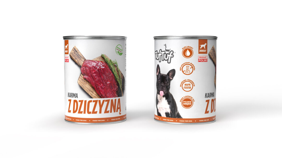 TUF TUF [Zestaw]  Mokra karma dla psa z dziczyzną 400g x 12szt. - obrazek 3