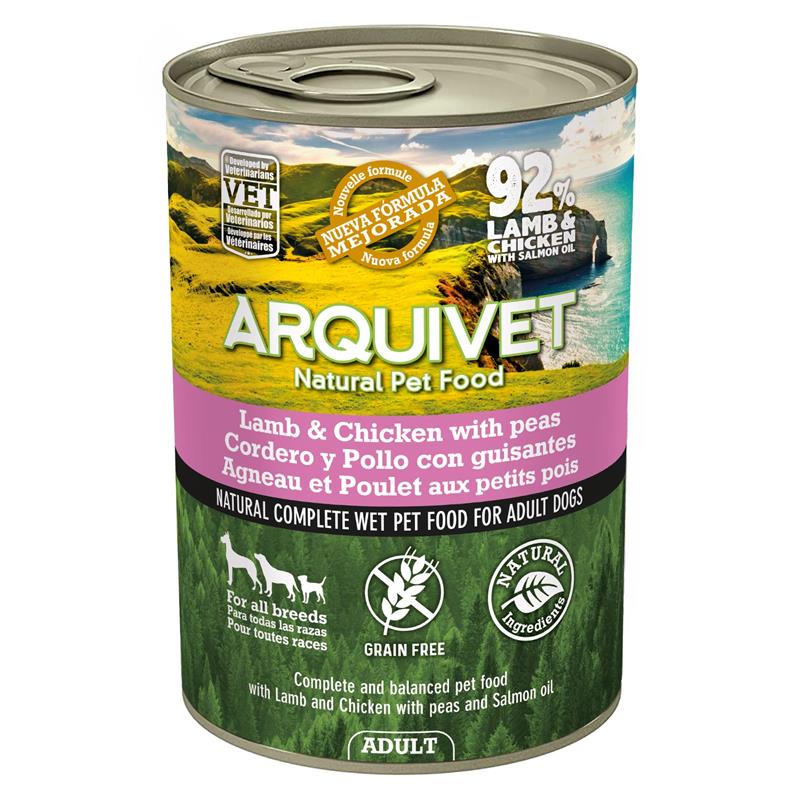 ARQUIVET MOKRA KARMA DLA PSA Z jagnięciną i kurczakiem 12x400G - obrazek 2