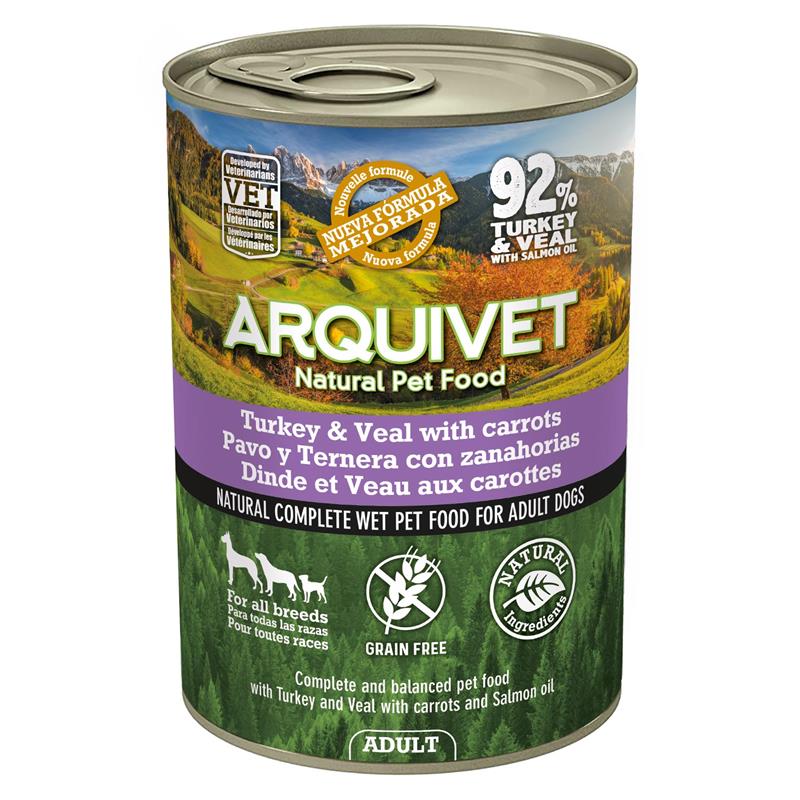 Arquivet mokra karma dla psa z indykiem i cielęciną 12x400g - obrazek 2