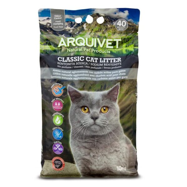 ARQUIVET Żwirek bentonitowy z aktywnym węglem 10 kg