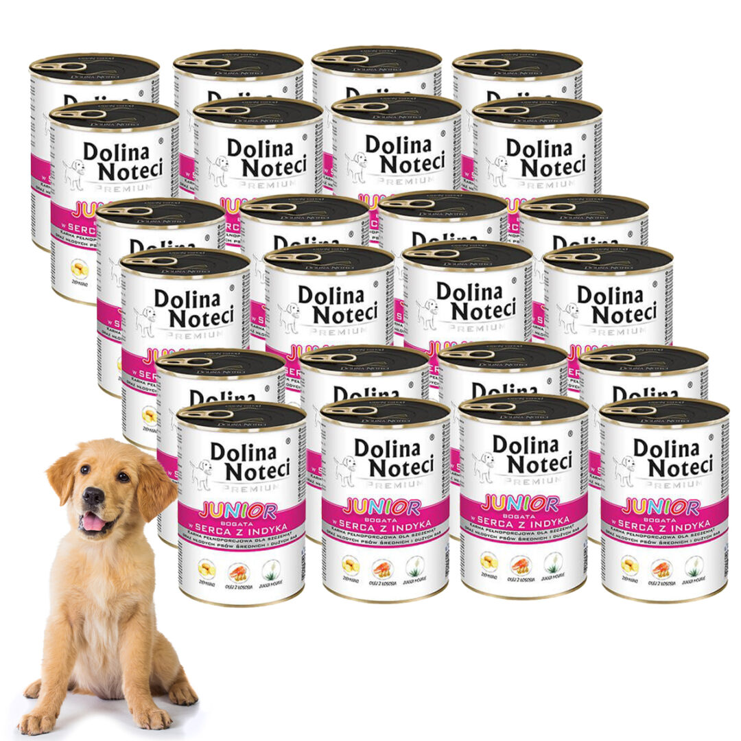 Dolina Noteci Junior bogata w serca z indyka 24 x 400 g - obrazek 2