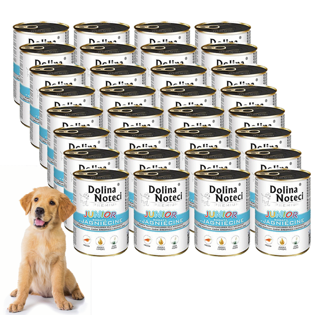 Dolina Noteci Junior bogata w jagnięcinę 400 g x 24 szt - obrazek 2