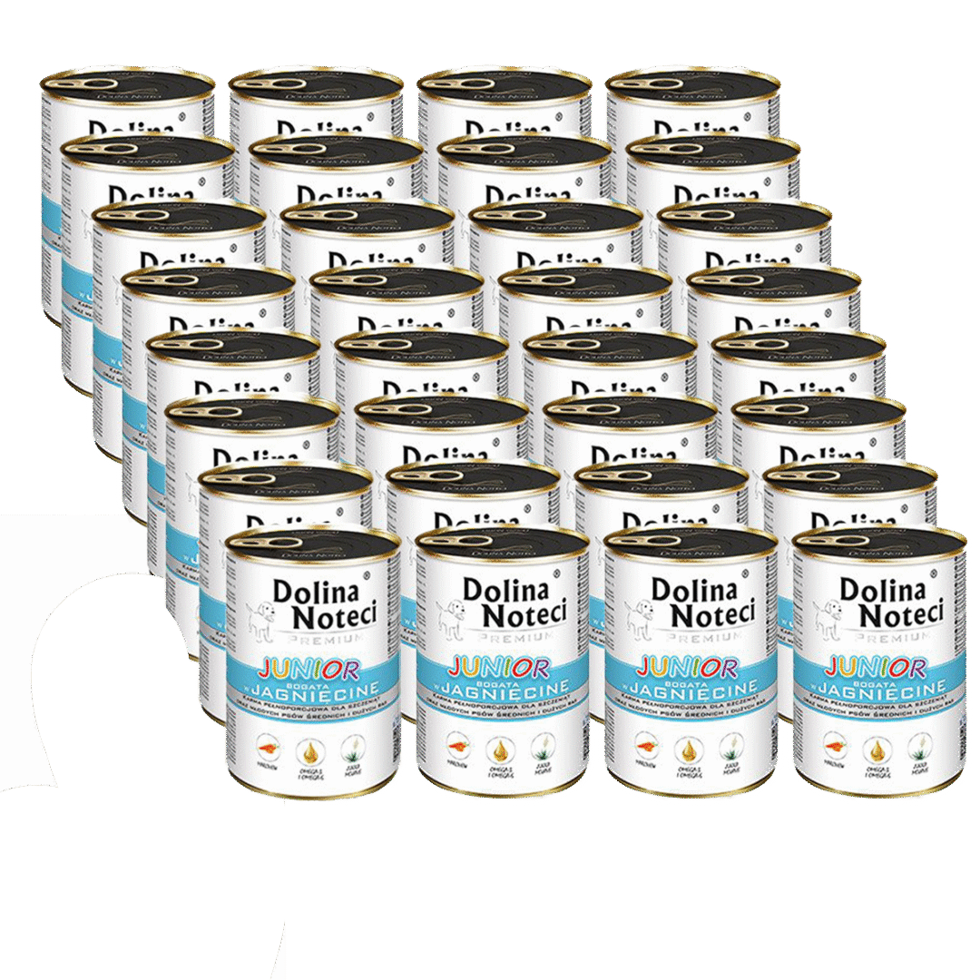 Dolina Noteci Junior bogata w jagnięcinę 400 g x 24 szt