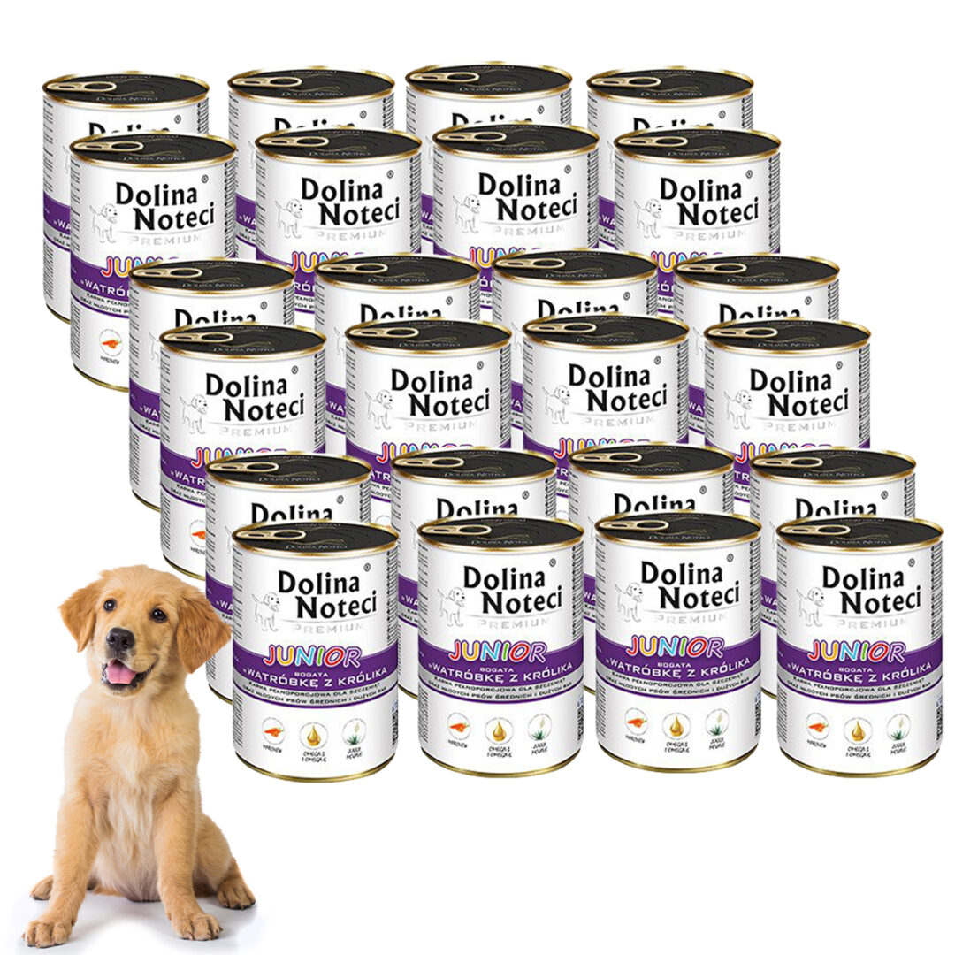 Dolina Noteci Junior bogata w wątróbkę z królika 24 x 400 g - obrazek 2