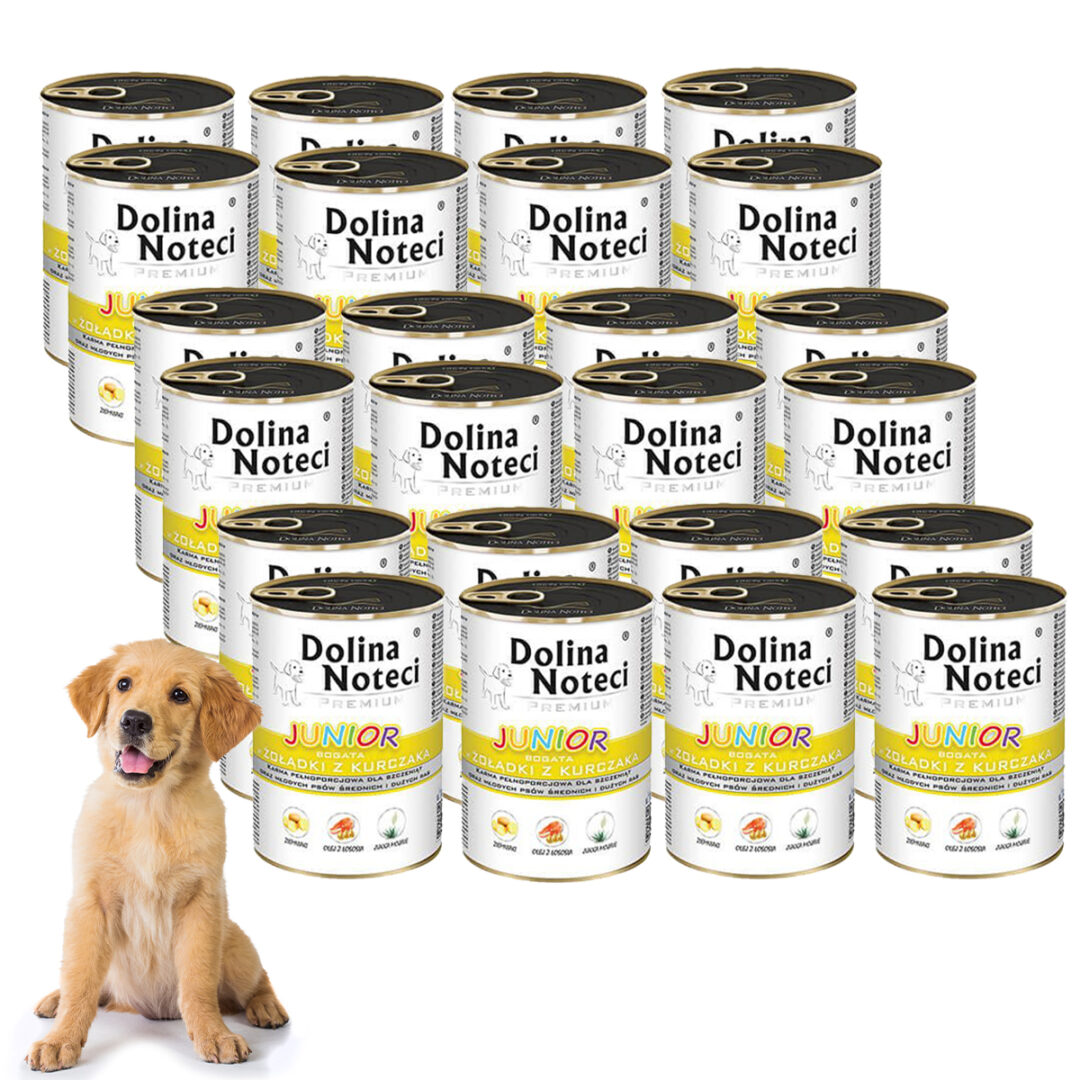 Dolina Noteci Junior bogata w żołądki z kurczaka 24 x 400 g - obrazek 2