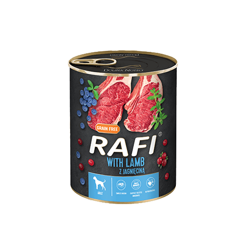 Rafi z jagnięciną, borówką i żurawiną 400 g