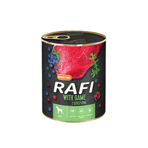 Rafi z dziczyzną, borówką i żurawiną 800 g