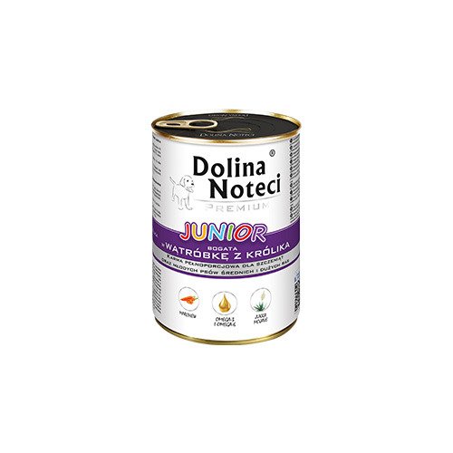 Dolina Noteci Junior bogata w wątróbkę z królika 24 x 400 g - obrazek 3