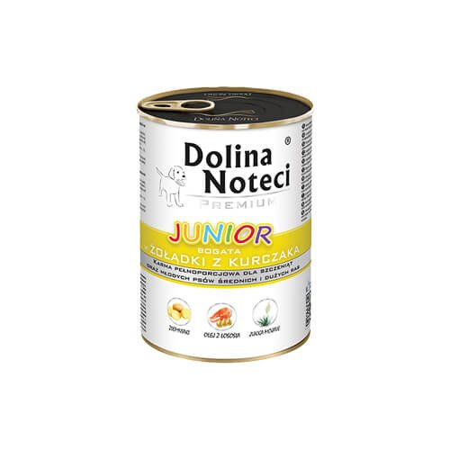 Dolina Noteci Junior bogata w żołądki z kurczaka 24 x 400 g - obrazek 3