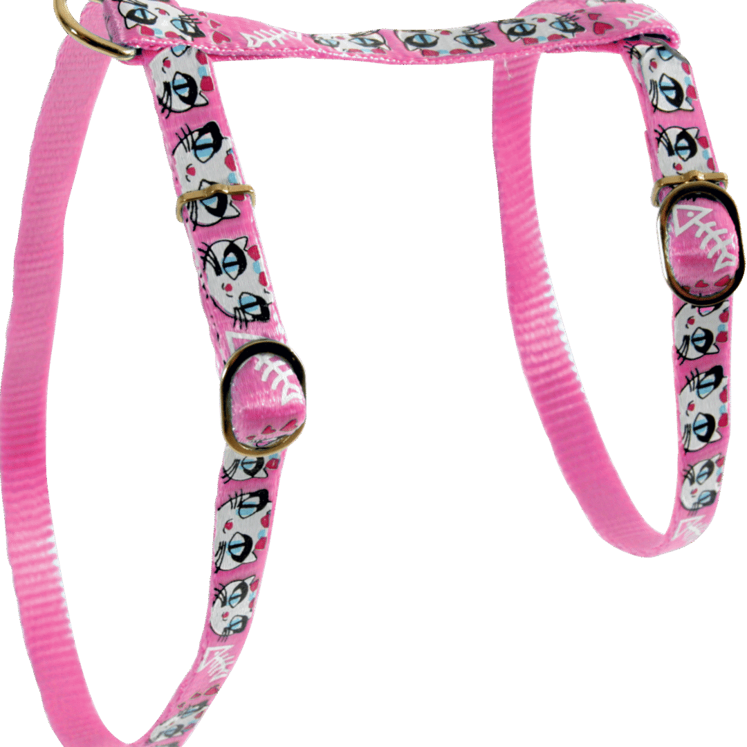Zolux Szelki nylonowe dla kota Ladycat 10 mm kolor różowy