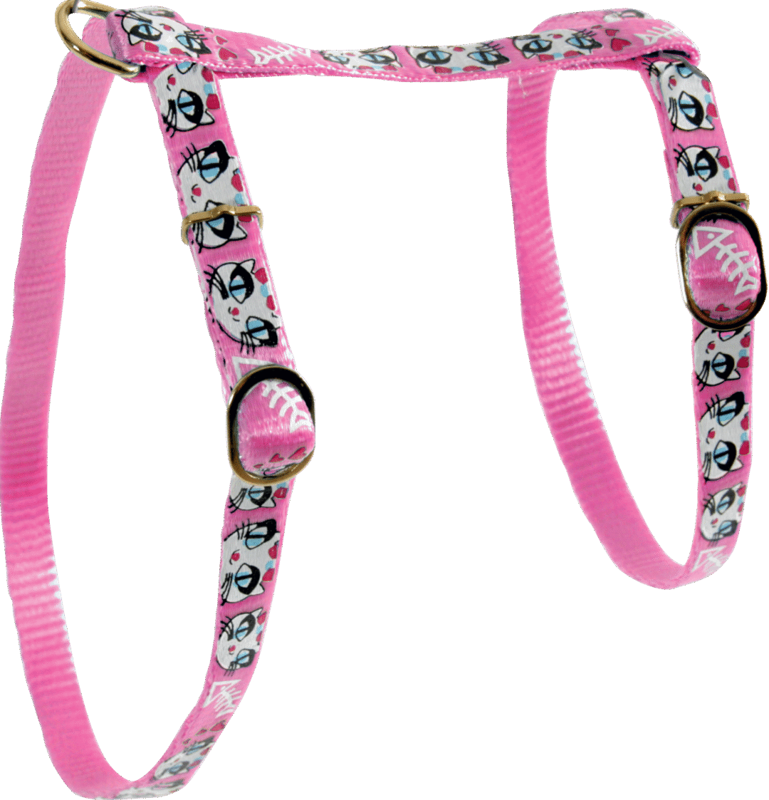 Zolux Szelki nylonowe dla kota Ladycat 10 mm kolor różowy