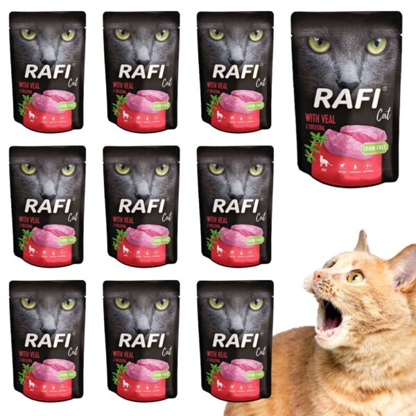 Rafi Cat saszetka cielęcina 10 x 100 g - obrazek 3