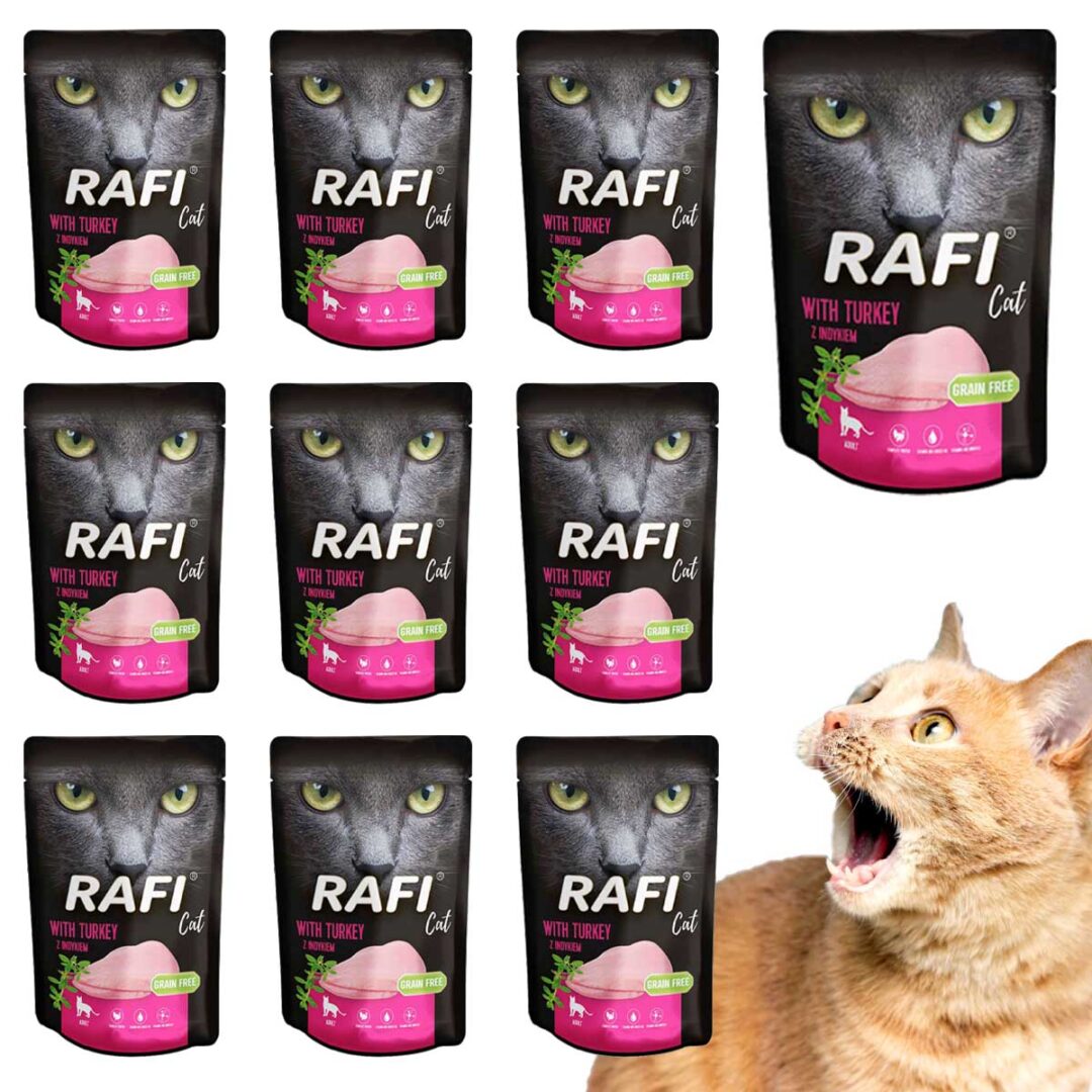 Rafi Cat saszetka indyk 10 x 100 g - obrazek 3