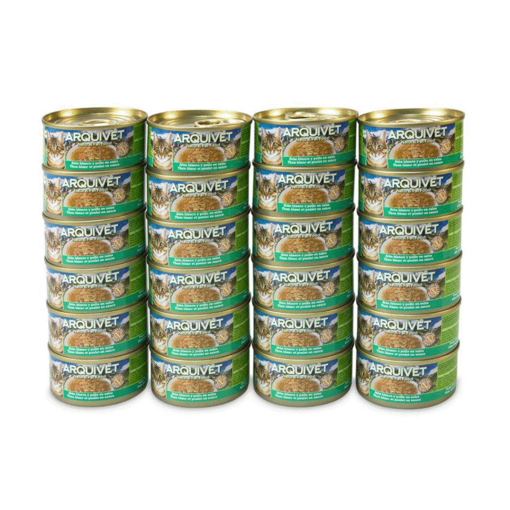 Arquivet Puszka dla kota o smaku białego tuńczyka z warzywami 24 x 80 g